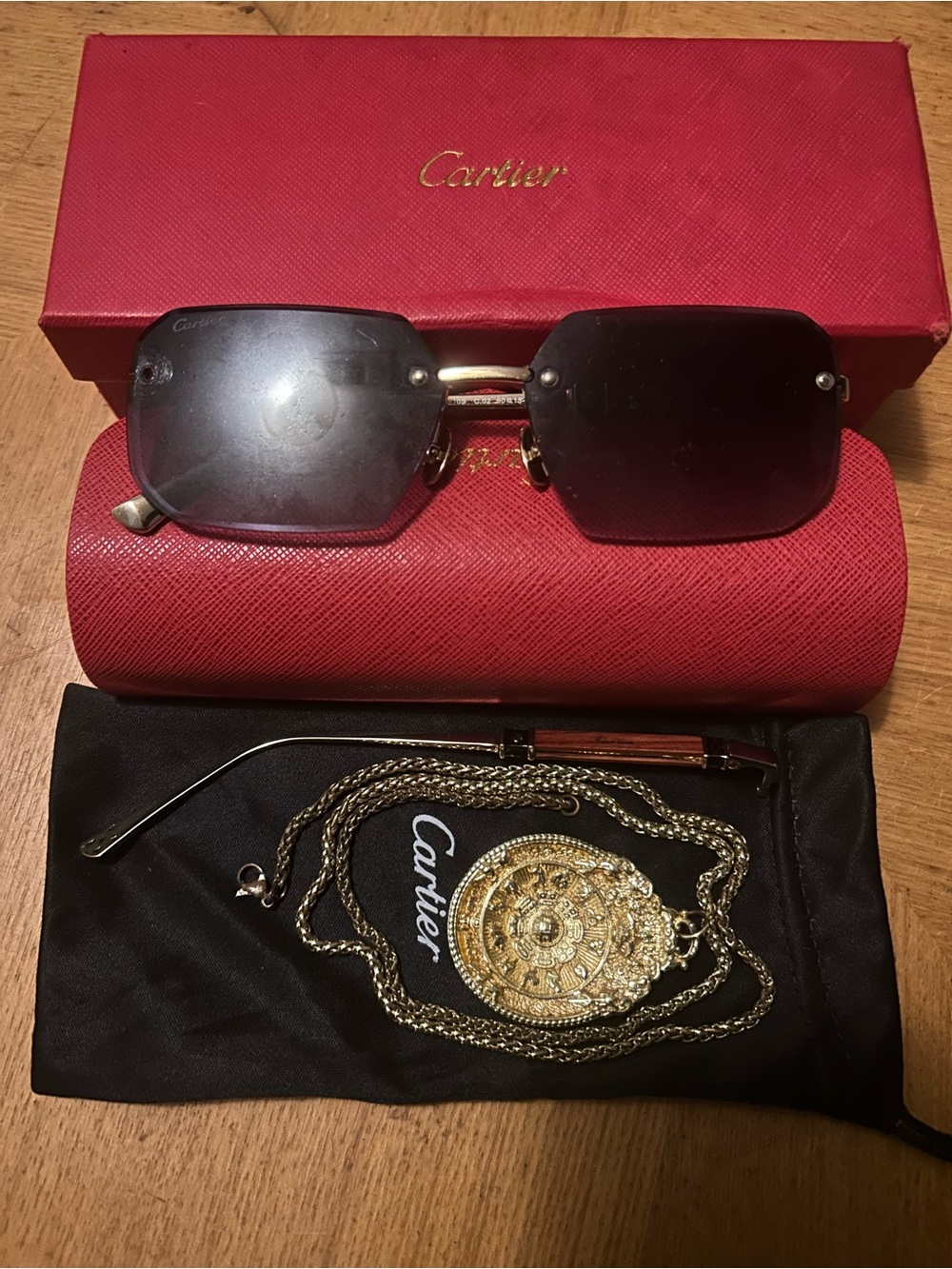 Cartier Sunglasses Gold Accessories